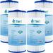 Tier1 Pool & Spa Filter Cartridge 4-pk | Replacement for Thermo Spas FL1009 Thermo Spas Healing Spa Pleatco PTS35 Filbur FC-0187 Unicel C-4324 and More | 35 sq ft Pleated Fabric Filter