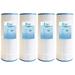 Tier1 Pool & Spa Filter Cartridge 4-pk | Replacement for Hayward C1200 Star-Clear Plus Filbur FC-1293 Pleatco PA120 Unicel C-8412 and More | 120 sq ft Pleated Fabric Filter Media