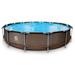 JLeisure Avenli 15 Foot x 33 Inch Steel Frame Above Ground Swimming Pool