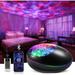 Star Projector Galaxy Projector Ocean Wave Projector with Music Player Timer Kids Night Light Projector with Color Changing Lights Remote Skylight Star Projector for Adults Kids - Black