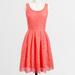 J. Crew Dresses | J.Crew Lace Sleeveless Dress Scallop Hem Midi Sz 4 | Color: Pink/Red | Size: 4