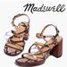 Madewell Shoes | Madewell Snake Embossed Mid Heel Sandal, Never Worn! | Color: Brown/Tan | Size: 11