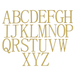 Unfinished Wood Letter Alphabet in FangSong Font (1 Tall (2 Full Alphabets) 1/8 Thickness)