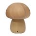 Wood Mushroom Lamp Bedroom Bedside Lamp Mini Night Light Small Space Mushroom Lamp Rechargeable Portable Night Light For Bedroom Living Room