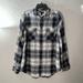 J. Crew Tops | J. Crew Blue White Plaid Button Down Long Sleeve Womens Tops Casual Shirts | Color: Blue/White | Size: 6t