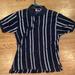 Ralph Lauren Shirts | Chaps Ralph Lauren Short Sleeve Polo Mens Size Xl Black Striped Classic | Color: Black/Gray | Size: Xl