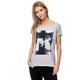 T-Shirt DECAY Gr. XL, grau (grau, mehrfarbig) Damen Shirts Print