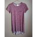 Lularoe Dresses | Lularoe Xxs Women's High Low Short Sleeve Pocket Purple Wine Dress | Color: Purple | Size: Xxs