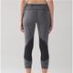 Lululemon Athletica Pants & Jumpsuits | Lululemon Pace Rival Crop *22"- Heathered Black| Lululemon Leggings| Lululemon | Color: Black/Gray | Size: 8