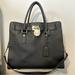 Michael Kors Bags | Michael Kors Hamilton Large Leather Bag- Black | Color: Black | Size: Os