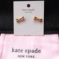 Kate Spade Jewelry | Kate Spade Gold Double Bow Stud Earrings | Color: Gold | Size: Os