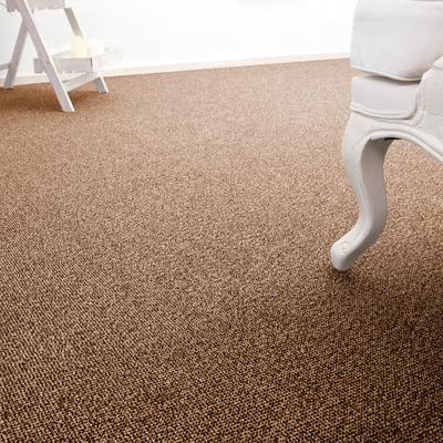 Teppichboden ANDIAMO "Carlos, Feinschlinge, Made in Netherlands", braun (mokka), B:500cm H:6,5mm L:200cm, Polypropylen, Teppiche, melierte Optik, Breite 400 cm oder 500 cm, strapazierfähig Image