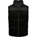 Jerseyweste URBAN CLASSICS "Urban Classics Herren Cord Vest", Herren, Gr. S, schwarz, 100% Polyester, Rundhals, Westen
