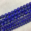 Perles de pierre naturelle Lapis Lazuli pierres précieuses bricolage brin de bijoux exécutif