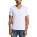 MUSTANG Herren T-Shirt V-Neck 2er Pack S- 6XL Schwarz Weiss Baumwolle, Größe:4XL, Farbe:General White 2045-1