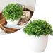 Visland Eucalyptus Potted Plant Mini Artificial Plants Eucalyptus Leaves in Pots Green Faux Potted Plants for Office Table Bathroom Greenery Room Home Decor