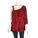 Torrid Tops | New Torrid One Shoulder Shirt Size 1 1x Ruffle Tiered 3/4 Sleeve Red Nwt Top | Color: Red | Size: 1x