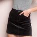 Brandy Melville Skirts | Brandy Melville Black Corduroy Mini Skirt | Color: Black | Size: One Size