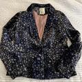 Anthropologie Jackets & Coats | Elvenses X Anthro Lumi Velvet Blazer Size 4 | Color: Black/Silver | Size: 4