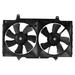 TRQ Radiator Dual Cooling Fan & Motor Assembly for 98-01 Nissan Altima 2.4L RFA80466