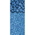 SmartLine 12 x 24 Rectangular Boulder Swirl Replacement Beaded Liner for Use with Kayak Pools - 4 Flat Bottom 25 Gauge