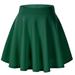 Pleated Tennis Skirt Color Stretchy Flared Skirt Pleats Solid Versatile Women s Mini Casual Skirt
