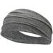 Workout Headbands for Women Men Sweatband Yoga Elastic Wide Headbands Gym Sports Sweat Bands for Yoga Gym Cycling Running Tennis Football Fitness Light Gray