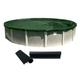 Buffalo Blizzard 18 x 36 Oval Supreme Plus Green/Black Winter Cover with Cover Clips