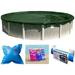 Buffalo Blizzard Green 24 Round Ripstopper for Above-Ground Swimming Pools with Closing Kit
