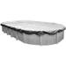 Pool Mate 10 Year Heavy-Duty Silver Oval Winter Pool Cover 16 x 25 ft. Pool