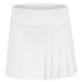 Little Miss Tennis Girls` Side Pleat Tennis Skort White ( X-Small White )