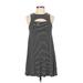 American Eagle Outfitters Casual Dress - A-Line: Black Stripes Dresses - Women's Size 2X-Small