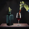 Conteneur de vin en forme de girafe en alliage de Zinc en or Rose bouteille de vin bouchon au