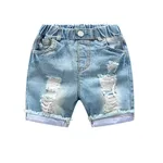 Shorts d'été en denim pour bébés garçons jeans à trous pour enfants vêtements pour enfants shorts