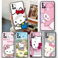 Coque de téléphone souple en TPU pour Samsung Galaxy Anime Hello Kitty A10 A51 A70 A50 A20