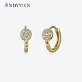 ANDYWEN-100% Sterling Silver Gold Charm Hoops 925 9.5 Sterling Silver 2022mm CZ Zfolds on Charm