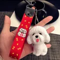 Porte-clés pour chien et chiot pendentifs pour sac à main porte-monnaie breloques petits chiens