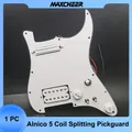 Alnico – Pickguard à 5 bobines de séparation de guitare préfilaire HH(Mini Humbucker + Humbucker)