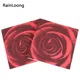 RainLoong – serviettes de table en papier Rose imprimé décoration en tissu amour pour la