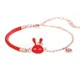 KOFSAC – Bracelets en forme de lapin du zodiaque pour femmes en argent Sterling 925 rouge Rose