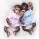 Orang-outans Reborn Baby Monkey in Black Collecemballages Art Handmade Detailed Painting Job High