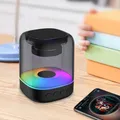 Haut-parleur Bluetooth portable avec lumières LED caisson de basses sans fil petite boîte de son