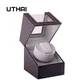UTHAI U01 marron montre mécanique boîte d'enroulement moteur Shaker montre remontoir titulaire