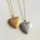 Collier pendentif en forme de cœur pour hommes et femmes cadre Photo bijou commémoratif à la mode