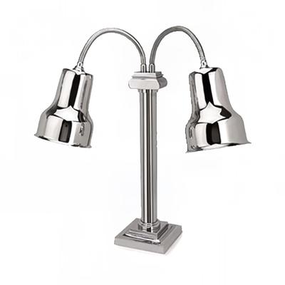 Eastern Tabletop 9632 2 Bulb Heat Lamp w/ Flexible Arm - Stainless Steel, 120v, Silver