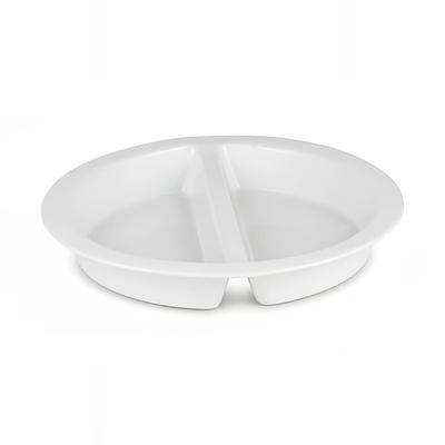 Eastern Tabletop PFP110 8 qt Round Chafer Food Pan, Porcelain, White