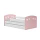KocotKids »Julia« Bett in weiß/rosa 140x80 cm / mit Bettschublade
