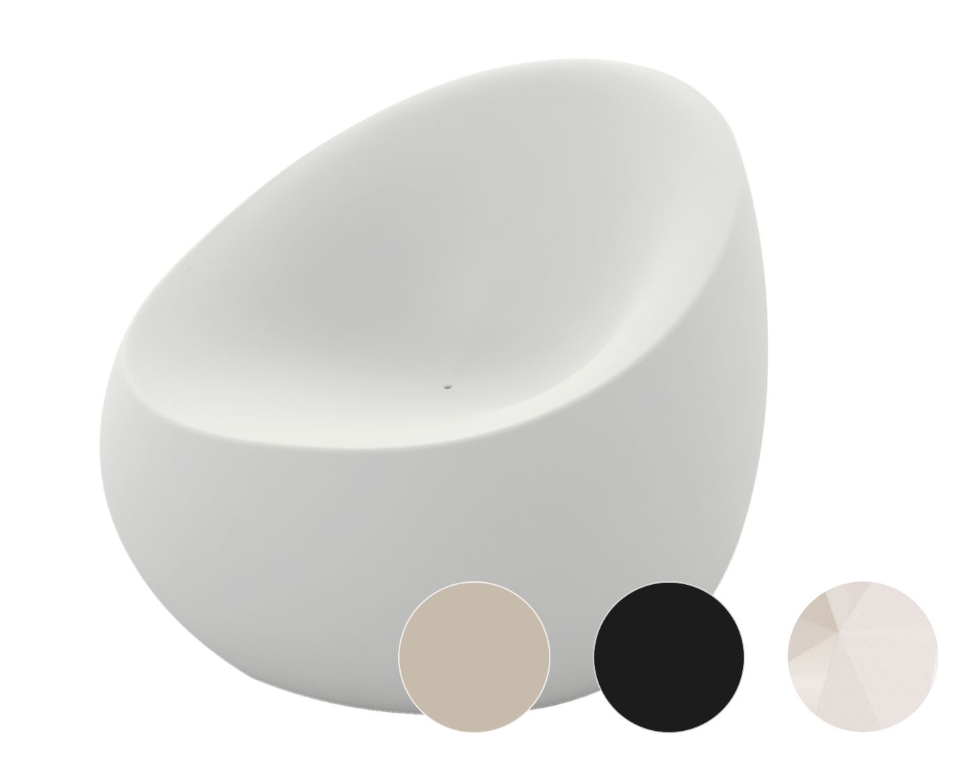 Vondom »STONE« Outdoor Lounge Sessel Basic Matt / Black Image