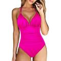 NKOOGH Exfoliating Body Scrub for Bikini Area Two Piece Swimsuits Womens Bikini Piece Swimsuit Solid Colour Backless Fashion Swimsuit