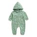 LBECLEY 18 Month Boy Clothes Summer Toddler Kids Baby Boys Girls Cute Cartoon Print Long Sleeve Hooded Romper Jumpsuit Outfits Clothes Boy Dog Jumpsuit Green 6M